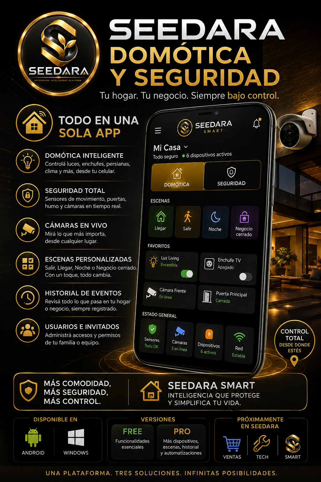 Seedara Smart domótica y seguridad